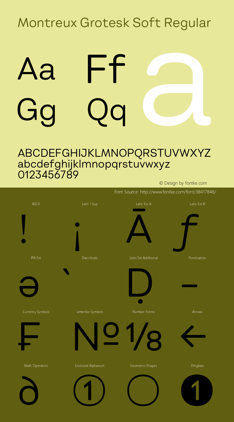 Montreux Grotesk Soft Regular Version 1.000;hotconv 1.0.109;makeotfexe 2.5.65596 Font Sample