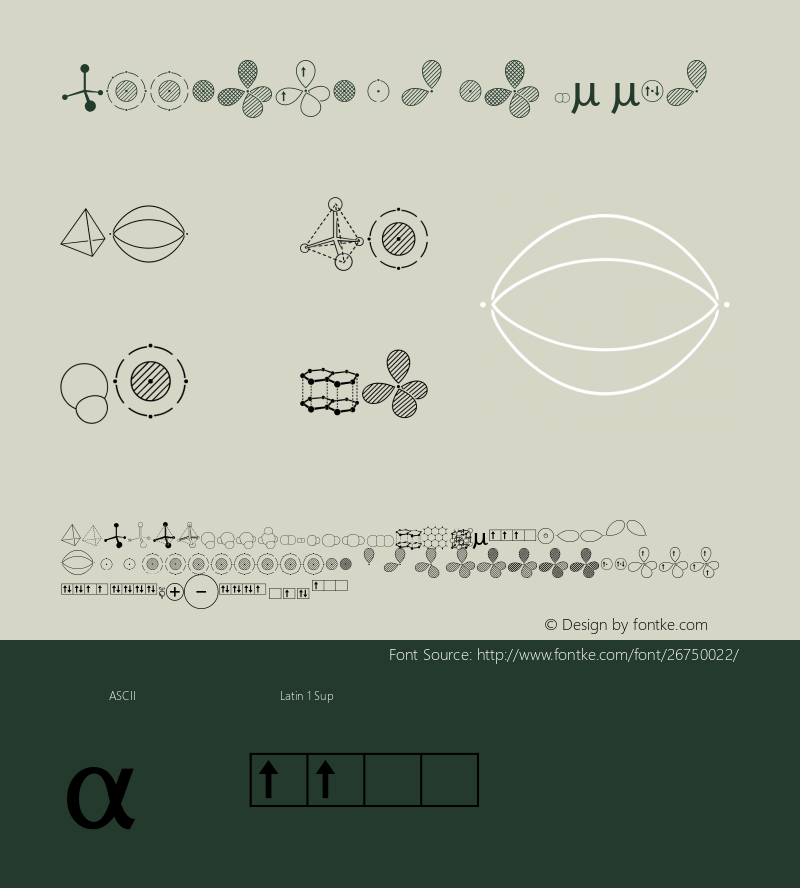 Chemsymbols LT Two Version 1.001 Font Sample