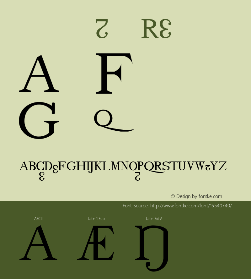 drmdozbx14 Regular Version 001.001 Font Sample