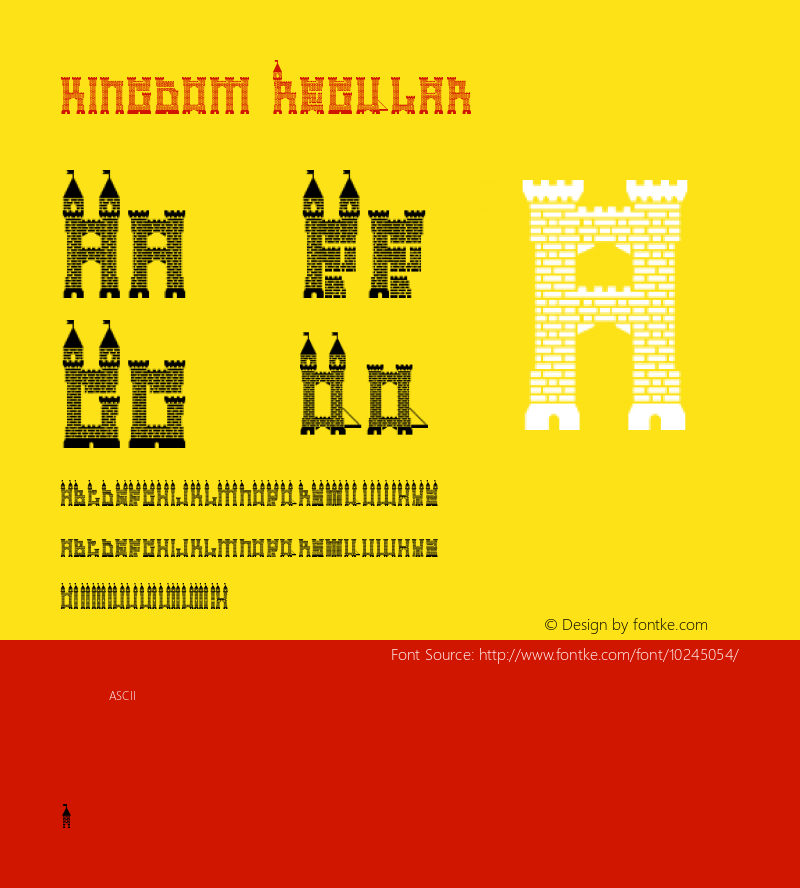 kingdom Regular Version 1.0 Font Sample