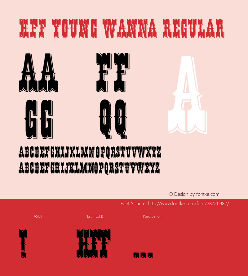 HFF Young Wanna 2.019 | Free for personal, private and non-commercial use | fontfun@gmail.com Font Sample