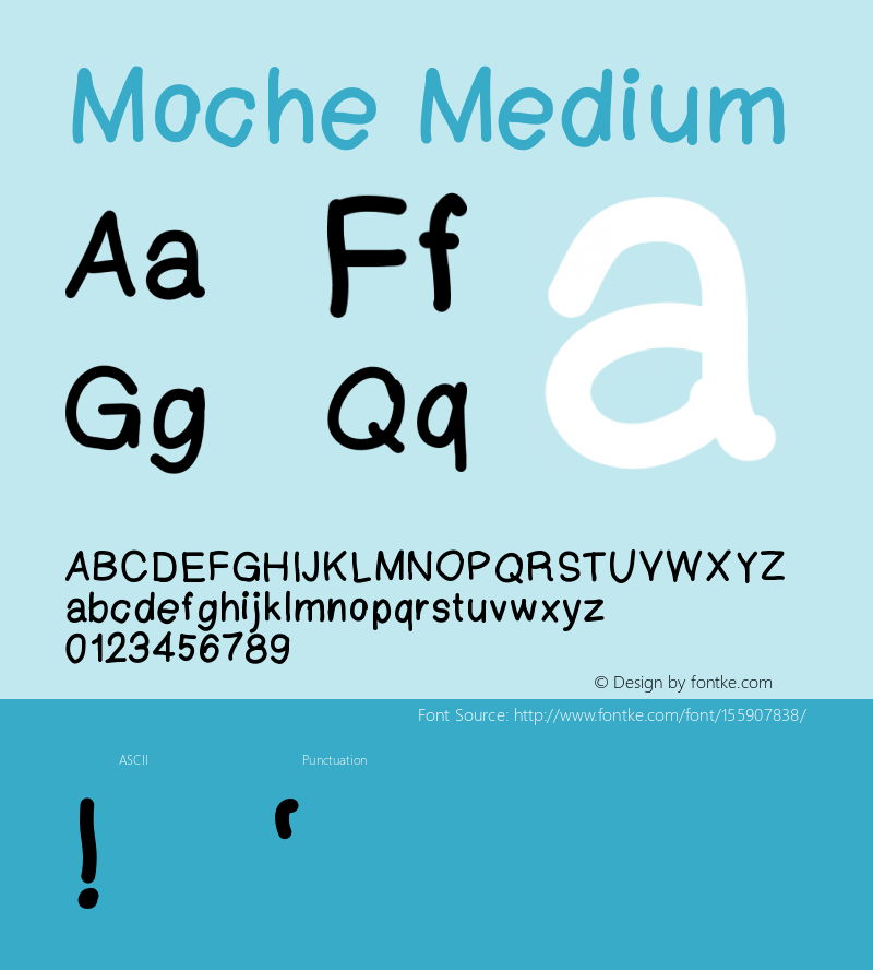 Moche Version 001.000 Font Sample