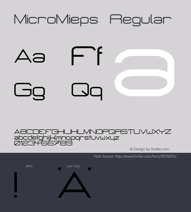 MicroMieps Regular 1.2 Sat Mar 27 16:37:31 1999 Font Sample
