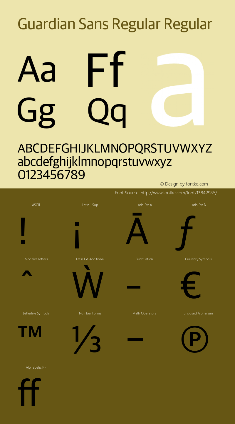 Guardian Sans Regular Regular Version 1.002;PS 001.002;hotconv 1.0.57;makeotf.lib2.0.21895 Font Sample