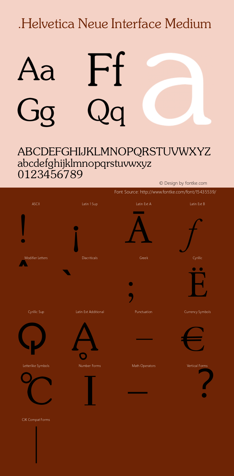 .Helvetica Neue Interface Medium 10.0d35e1 Font Sample