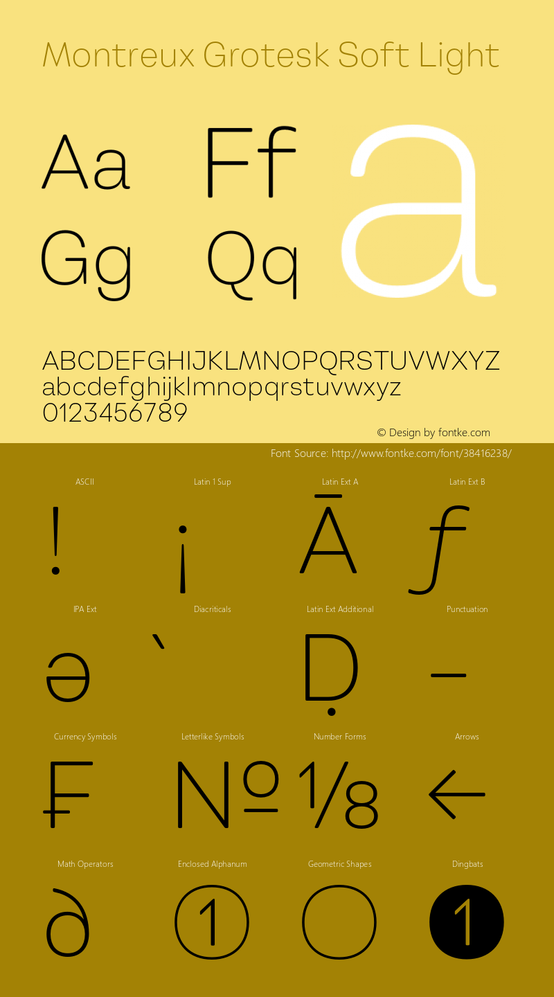 Montreux Grotesk Soft Light Version 1.000;hotconv 1.0.109;makeotfexe 2.5.65596 Font Sample