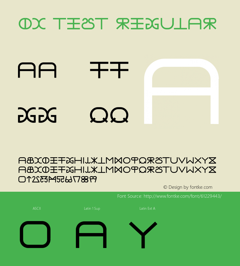 DCTESTRegular Version 1.002;Fontself Maker 3.5.1 Font Sample