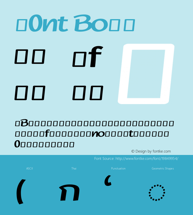 F0nt Bold Version 0.1-alpha1 Font Sample