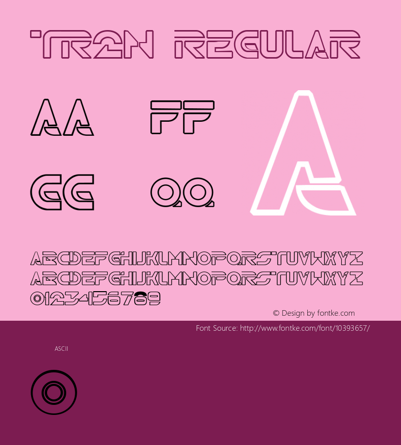 TR2N Regular Version 1.000 Font Sample