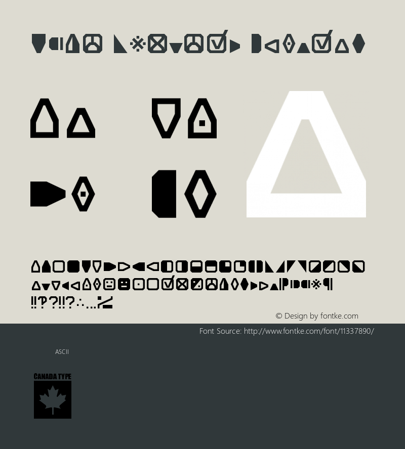 Expo Symbols Regular Version 001.000 Font Sample