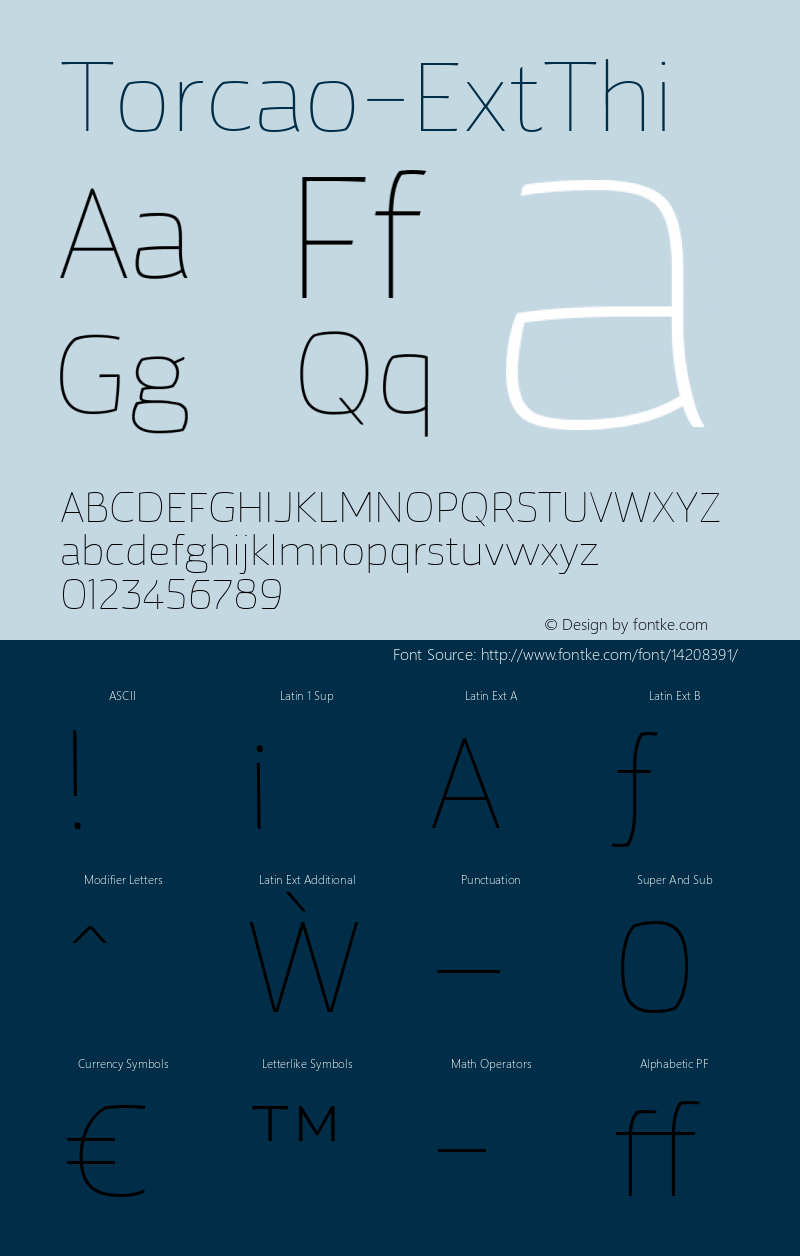 Torcao-ExtThi ☞ Version 1.000;com.myfonts.insigne.torcao.ext-thin.wfkit2.44Ek Font Sample