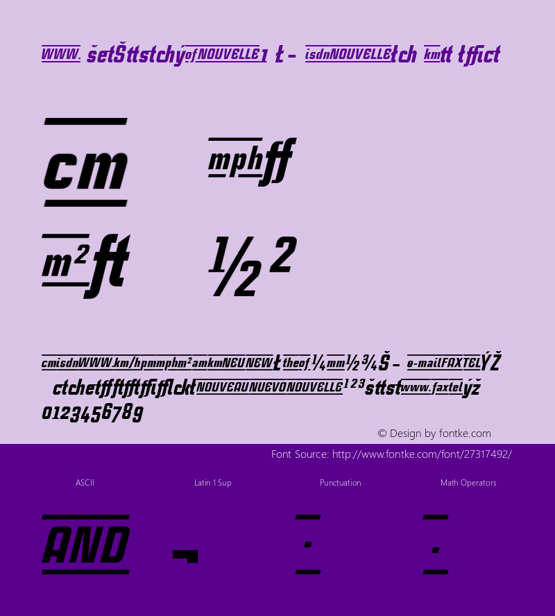 CaseStudyNo1 LT Black Italic Alternate Version 2.01;2005 Font Sample