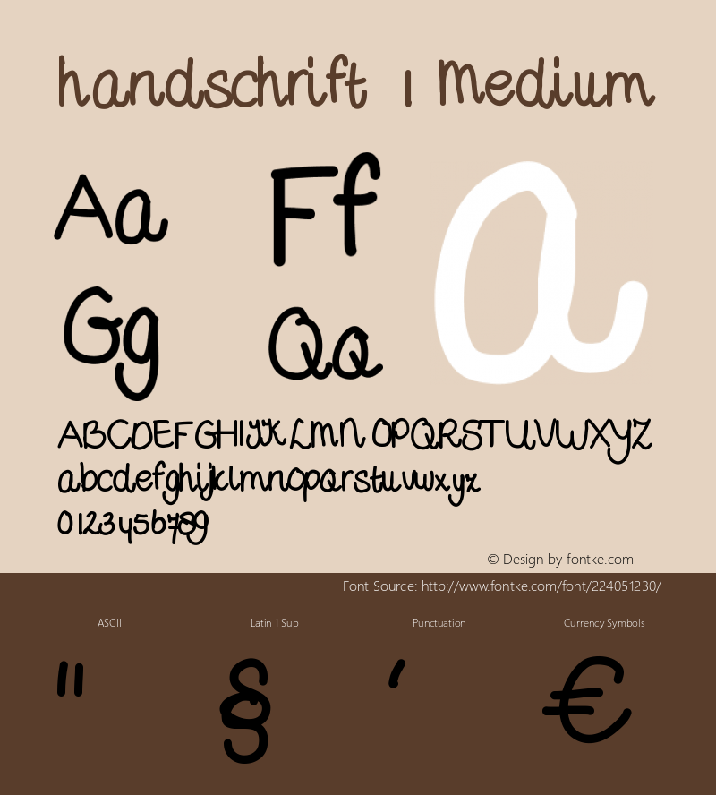 handschrift 1 Version 001.000图片样张