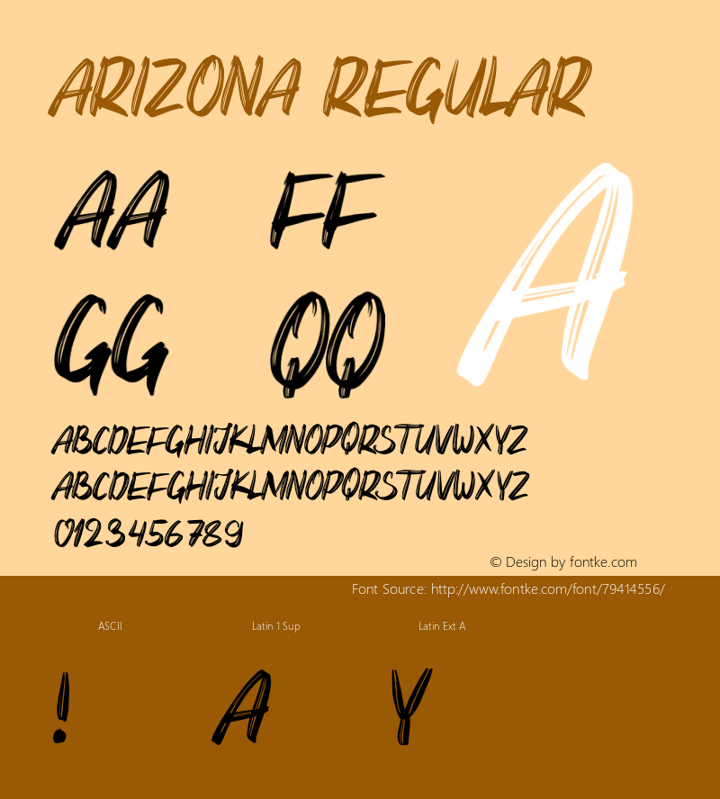 Arizona Version 1.001;Fontself Maker 3.5.1 Font Sample