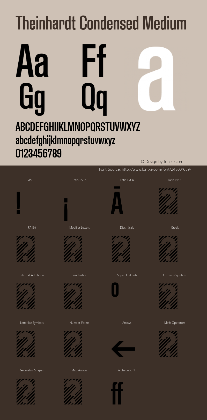 Theinhardt Condensed Medium Version 1.002; build 0002图片样张