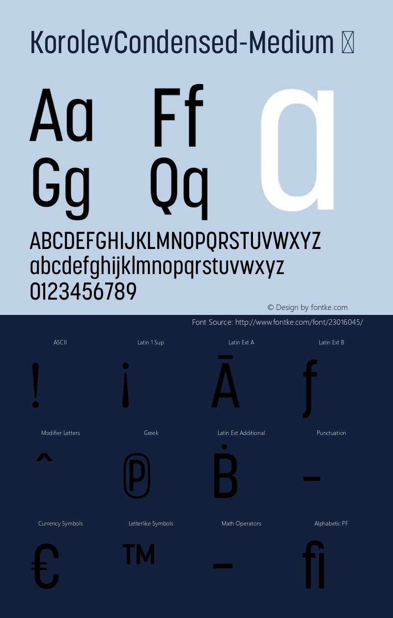 ☞KorolevCondensed-Medium Version 1.000;com.myfonts.device.korolev.condensed-medium.wfkit2.3RH8 Font Sample