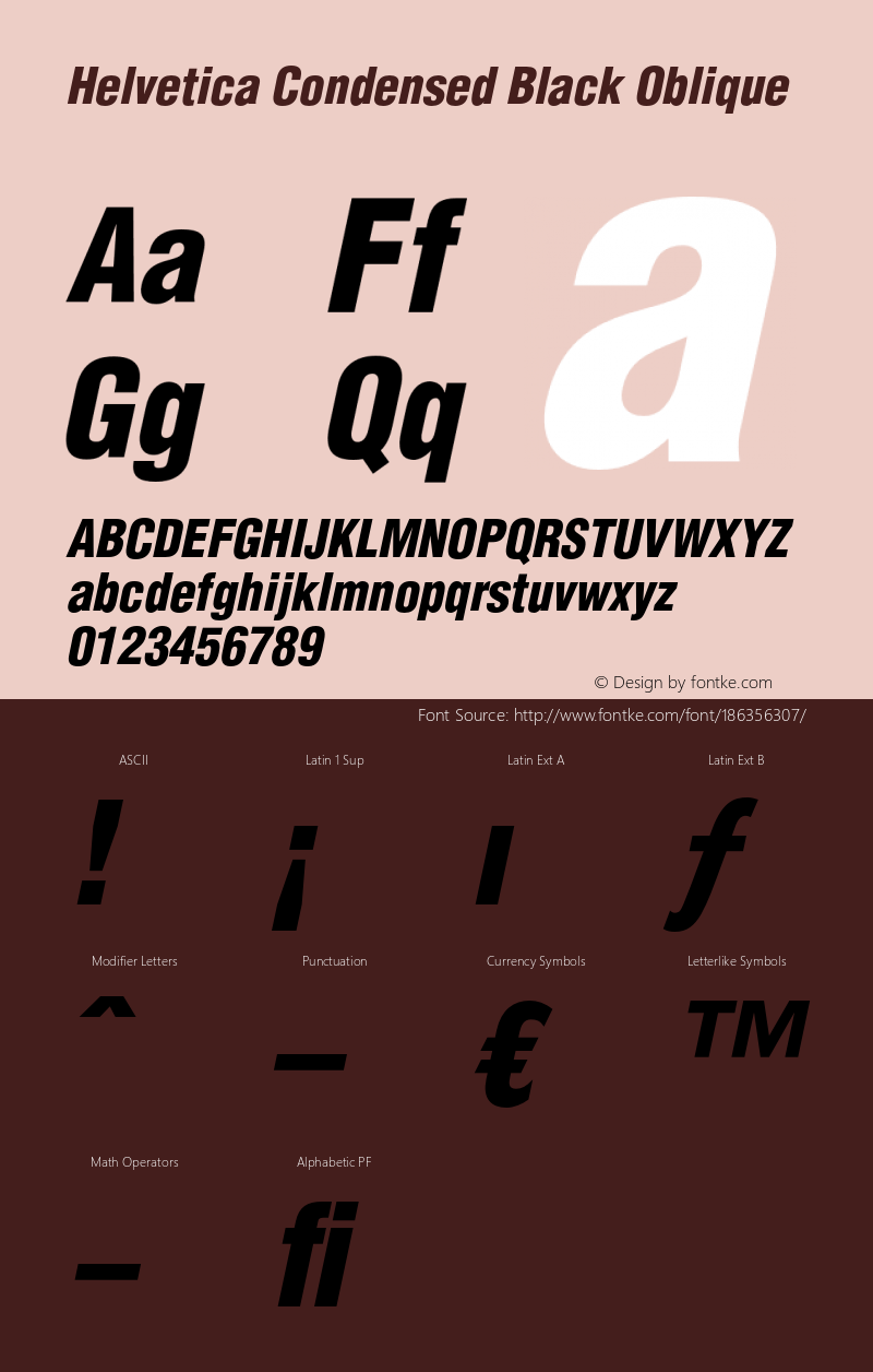 Helvetica-Condensed-BlackObl 003.000图片样张