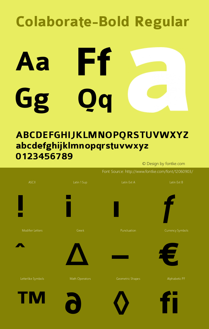 Colaborate-Bold Regular 001.000 Font Sample