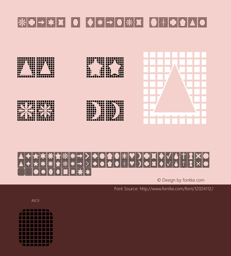 Grids n Things Normal 1.0 - February 2005 - freeware font Font Sample