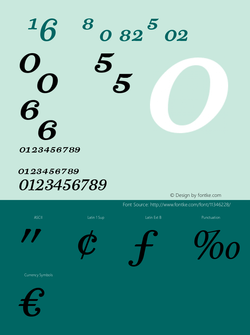 PB6PS ItalicFrac Version 001.001 Font Sample