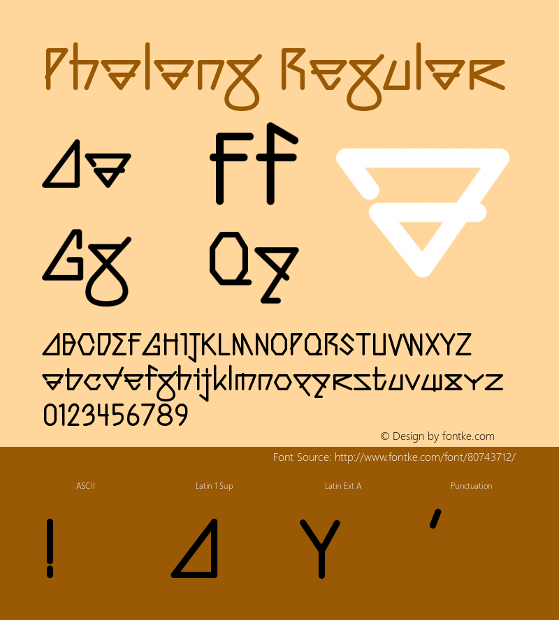 Phalang Version 1.005;Fontself Maker 3.5.1 Font Sample