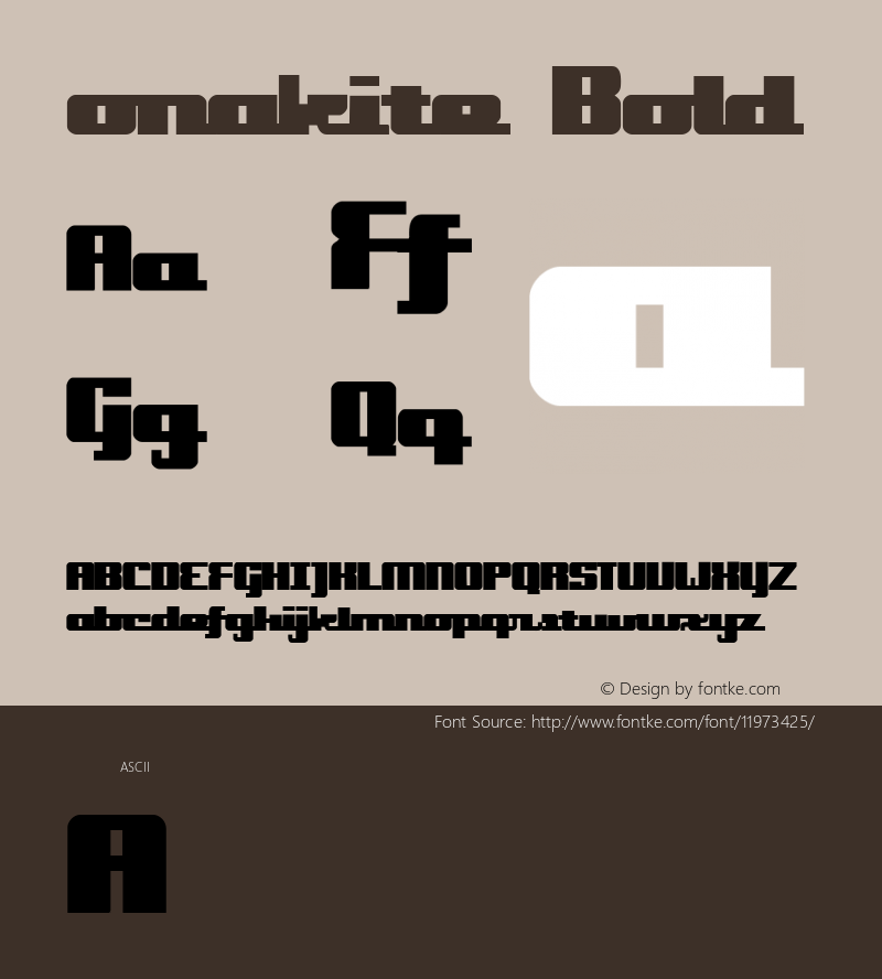 onakite Bold 001.000 Font Sample