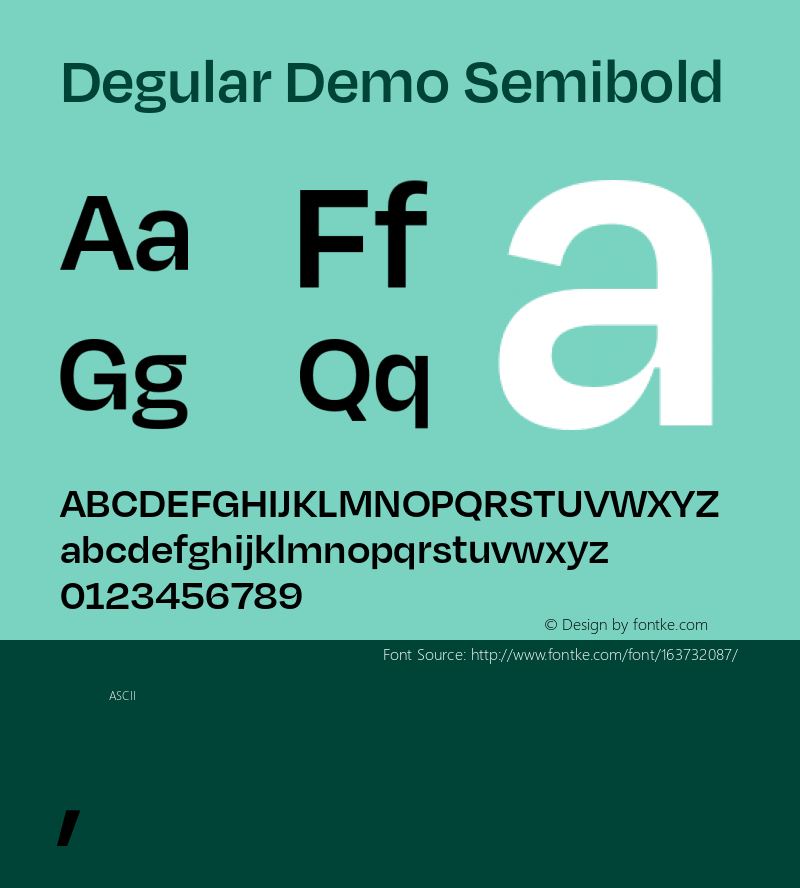 Degular Demo Semibold Version 1.000;PS 0.0;hotconv 16.6.54;makeotf.lib2.5.65590 Font Sample