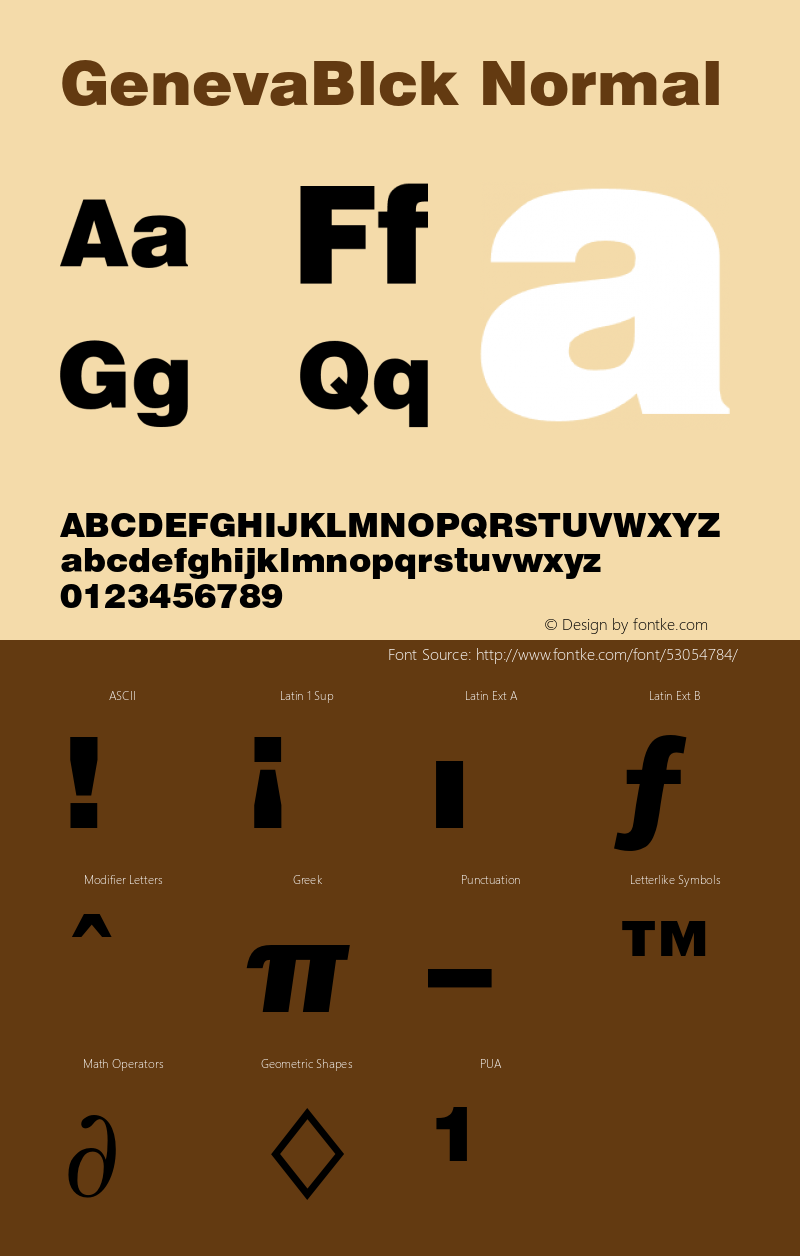 GenevaBlckNormal Altsys Fontographer 3.3-J99.3.5 {DfLp-URBC-66E7-7FBL-FXFA} Font Sample