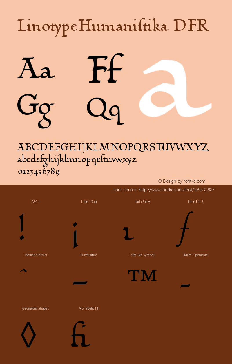 LinotypeHumanistika DFR Version 001.000 Font Sample