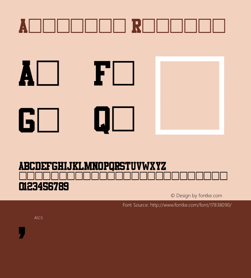 Athletic Regular Altsys Fontographer 3.5  2/3/94 Font Sample