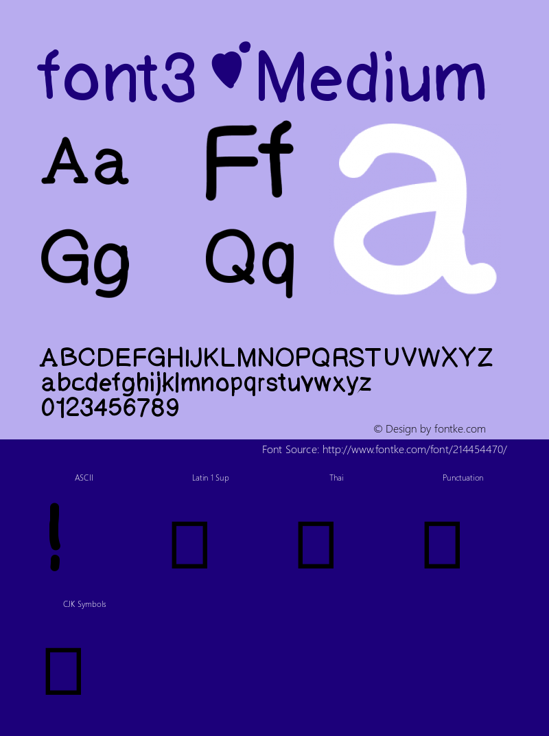 font3 Version 001.000图片样张