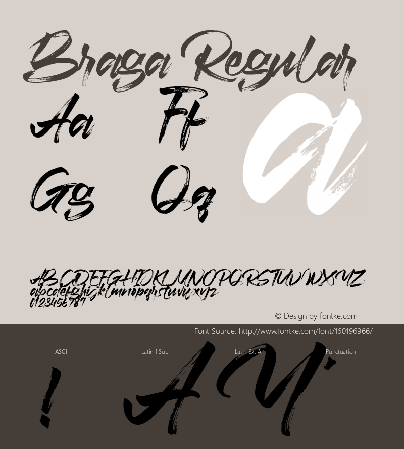 Braga Version 1.002;Fontself Maker 3.4.0 Font Sample