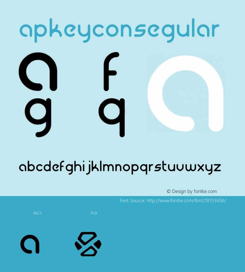 Mapkey Icons Version 1.0.0 Font Sample