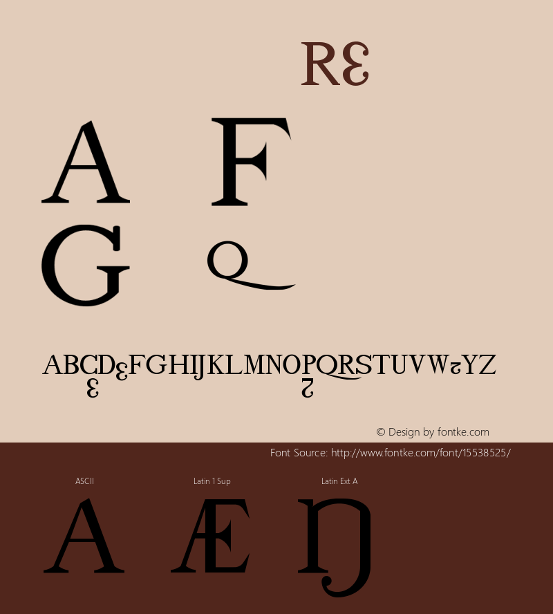 drmdozb12 Regular Version 001.001 Font Sample