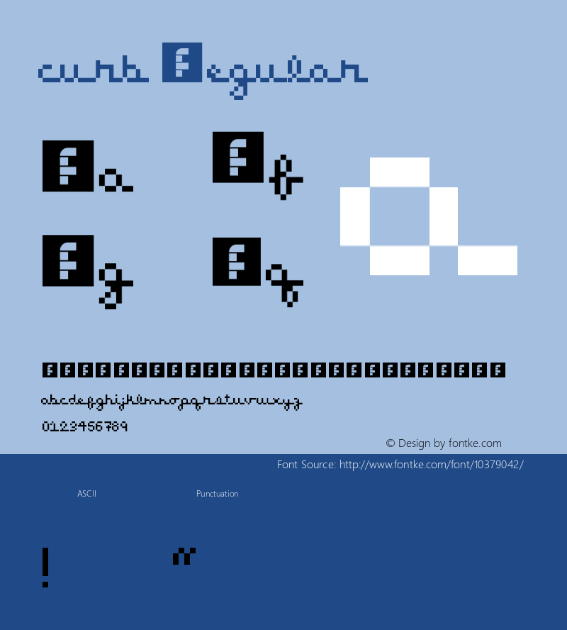 curb Regular Version 1.0 Font Sample