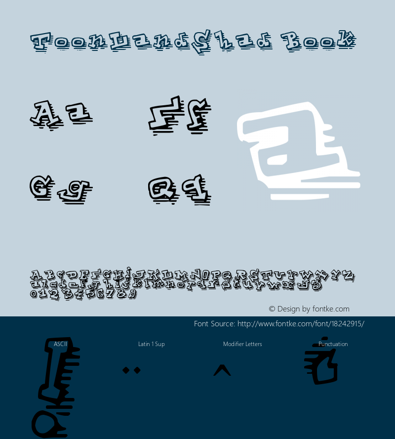 ToonLandShad Book Version 1.00 July 28, 2010, Font Sample