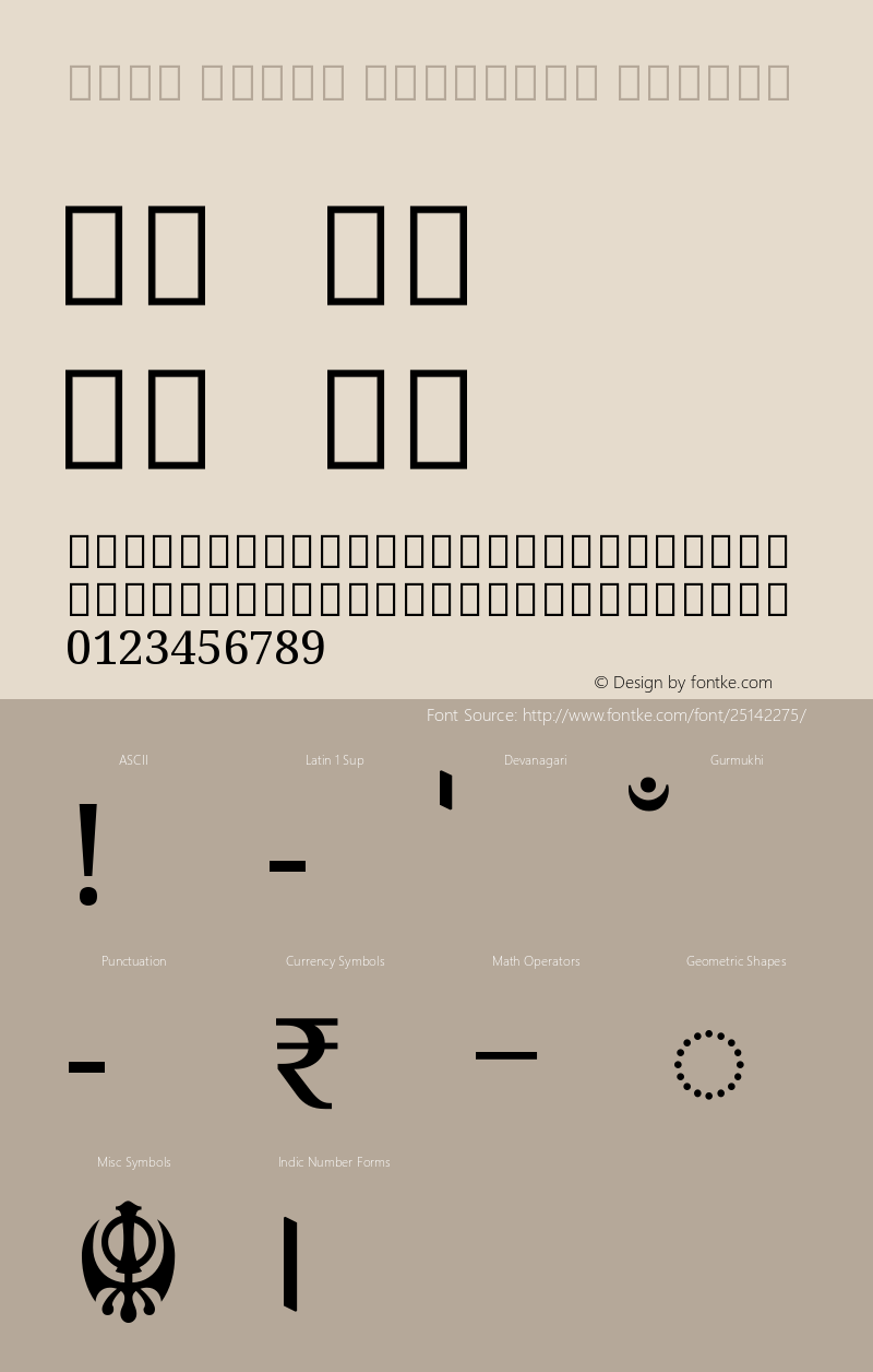 Noto Serif Gurmukhi Medium Version 1.900 Font Sample