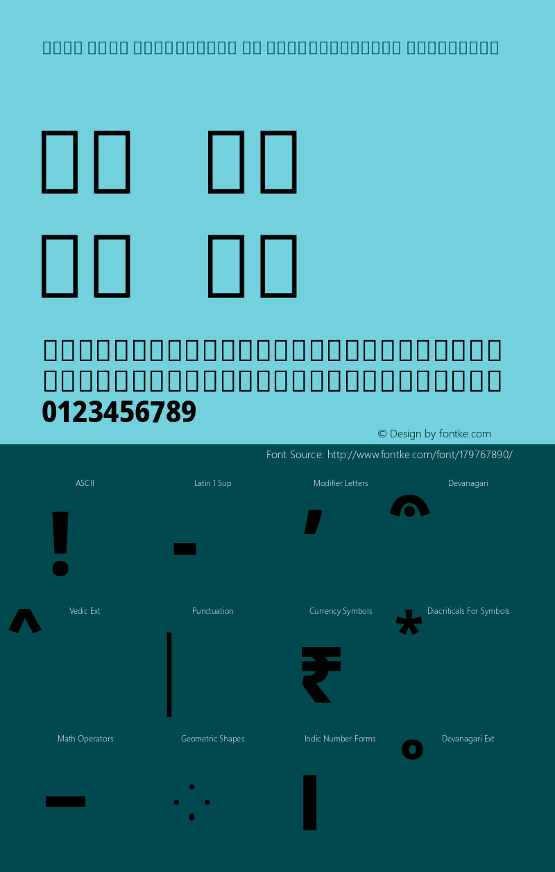 Noto Sans Devanagari UI SemiCondensed ExtraBold Version 2.000; ttfautohint (v1.8.2)图片样张