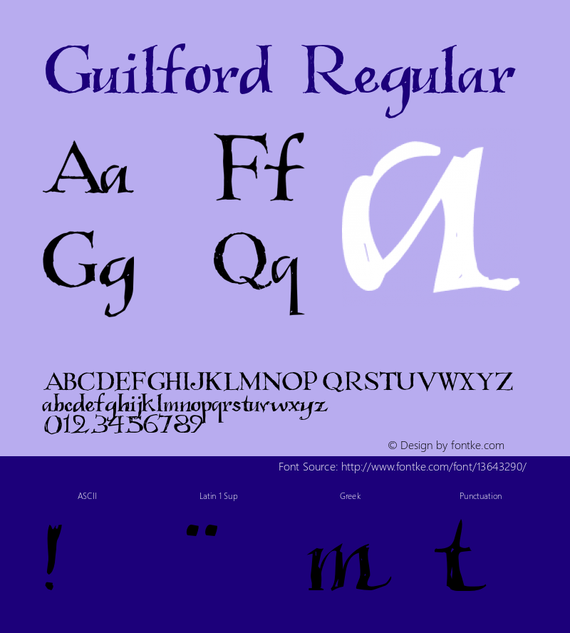 Guilford Regular 001.001 Font Sample