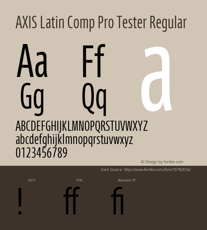 AXIS Latin Comp Pro Tester Regular Version 1.101;PS 1.000;Core 1.0.38;makeotf.lib1.6.5960; TT 0.93 Font Sample