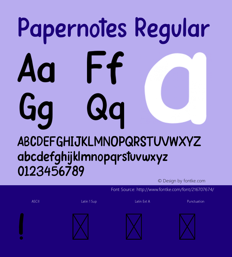 Papernotes Version 1.014;Fontself Maker 3.5.1图片样张