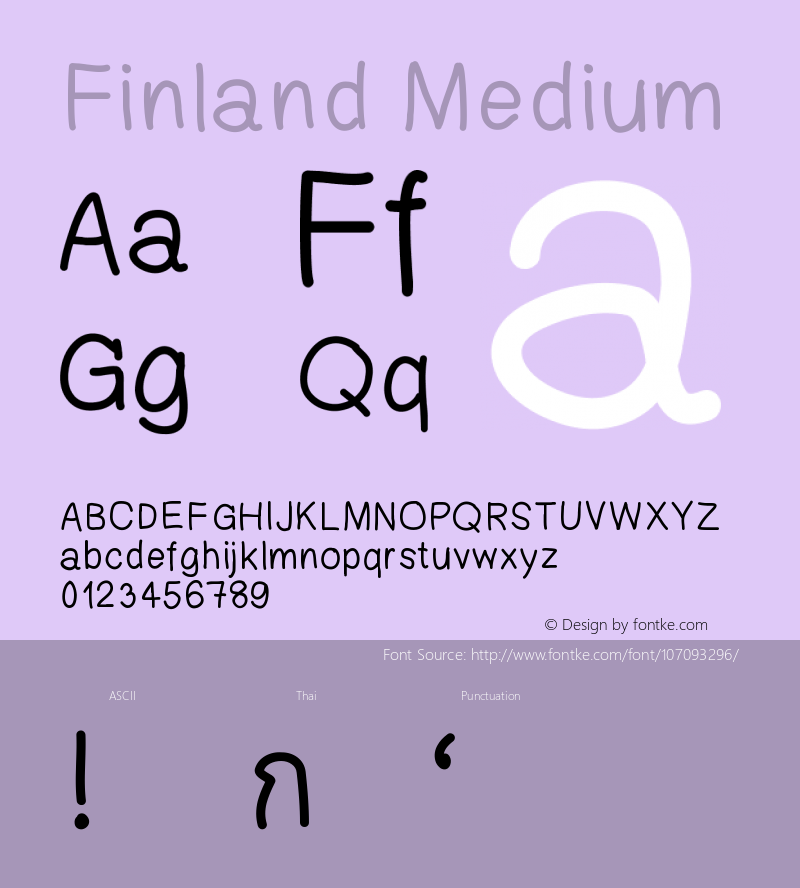 Finland Version 001.000 Font Sample