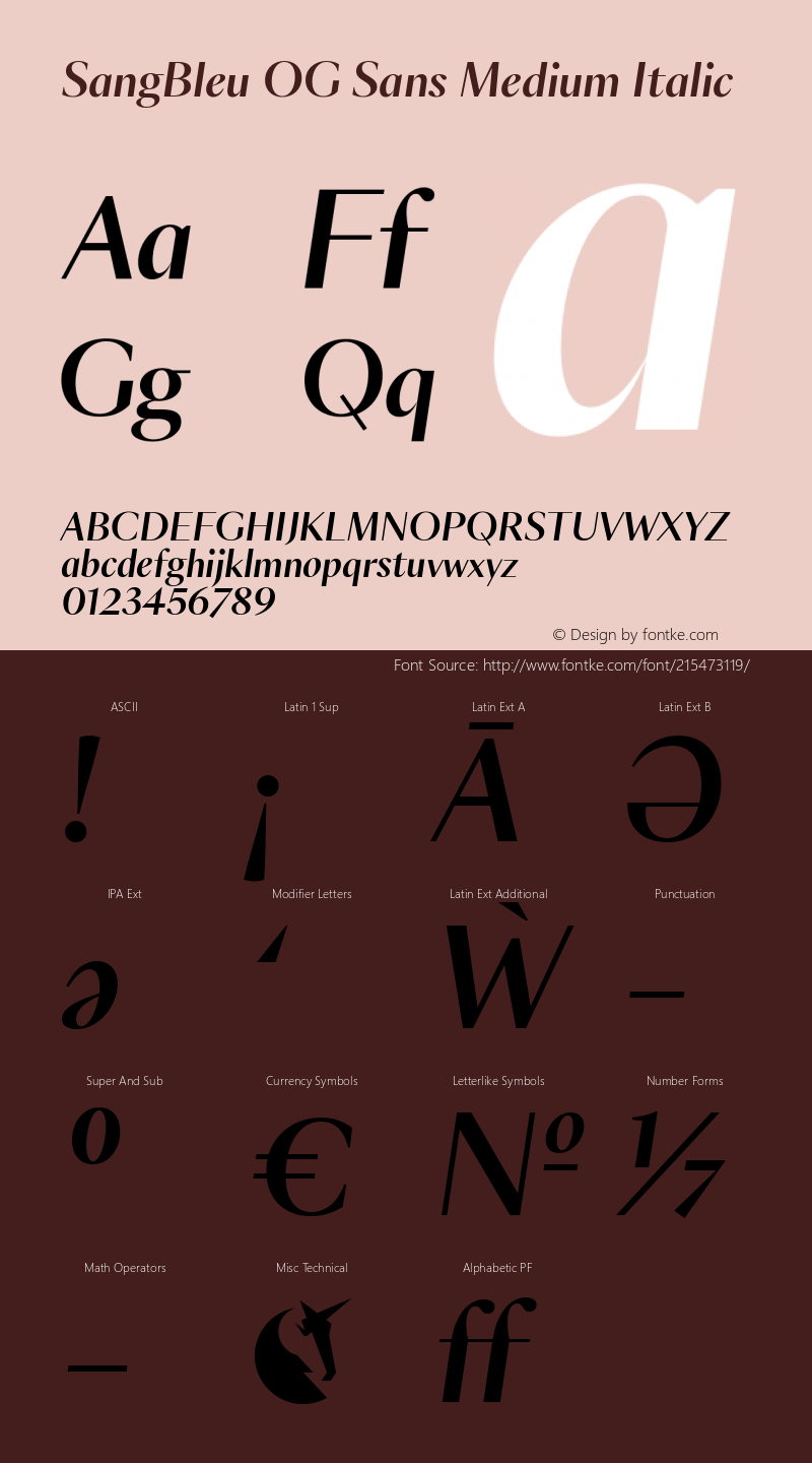 SangBleu OG Sans Medium Italic Version 3.000 | wf-rip DC20191110图片样张