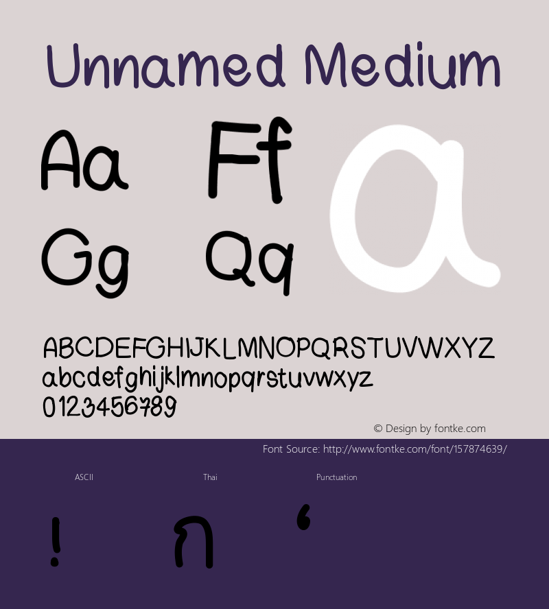 Unnamed Version 001.000 Font Sample