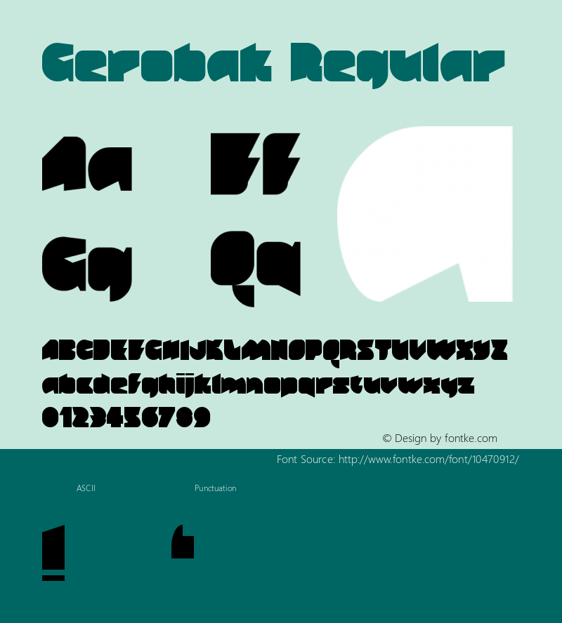 Gerobak Regular Version 1.0 Font Sample