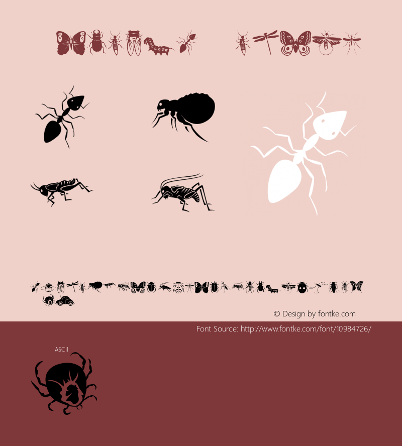 Insecta Medium Version 001.000 Font Sample