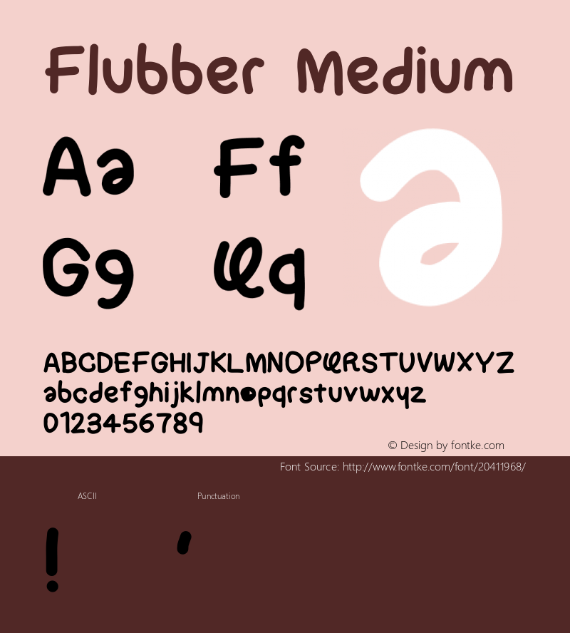 Flubber Version 1.0 Font Sample