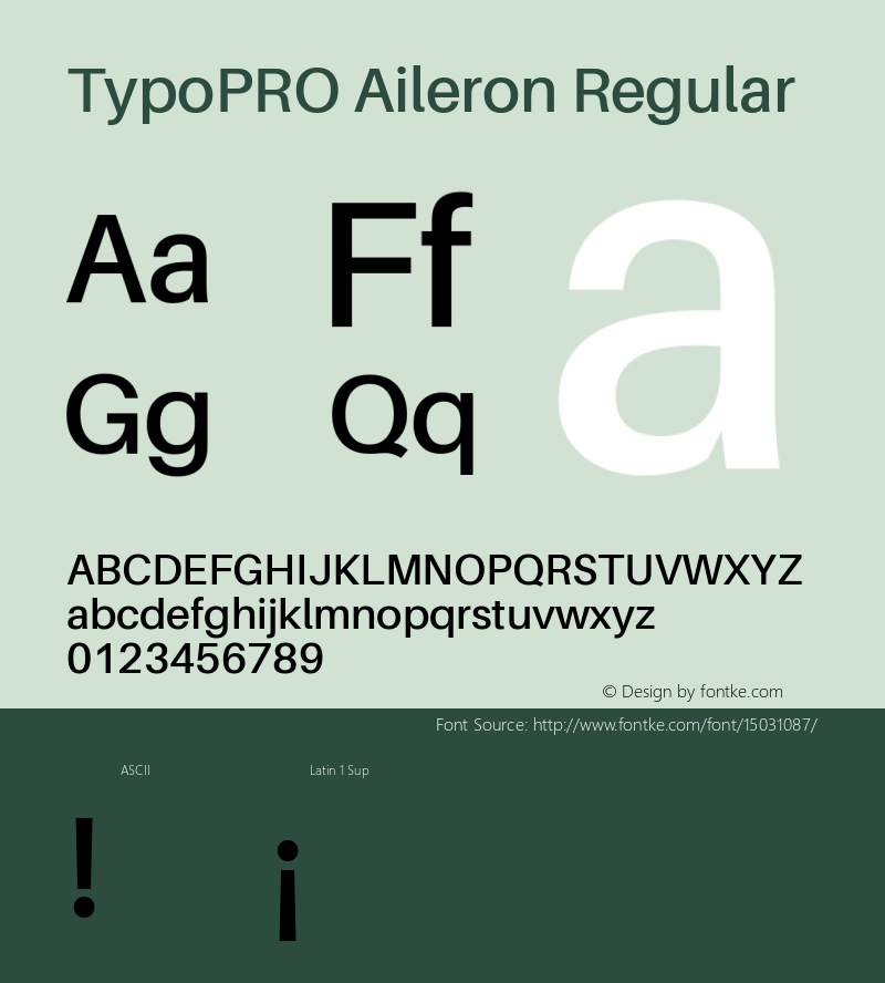 TypoPRO Aileron Regular Version 1.000;PS 001.000;hotconv 1.0.70;makeotf.lib2.5.58329 Font Sample