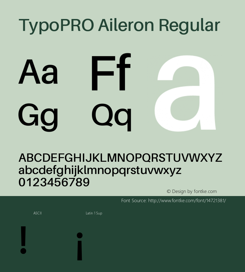 TypoPRO Aileron Regular Version 1.000;PS 001.000;hotconv 1.0.70;makeotf.lib2.5.58329 Font Sample