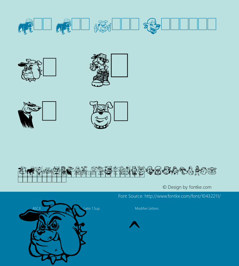 Big Bad Dogs Regular Version 1.00 avril 1, 2012, initial release Font Sample